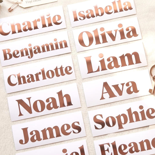 Custom Name Vinyl Decal, Personalized Stickers for Tumblers & Laptops
