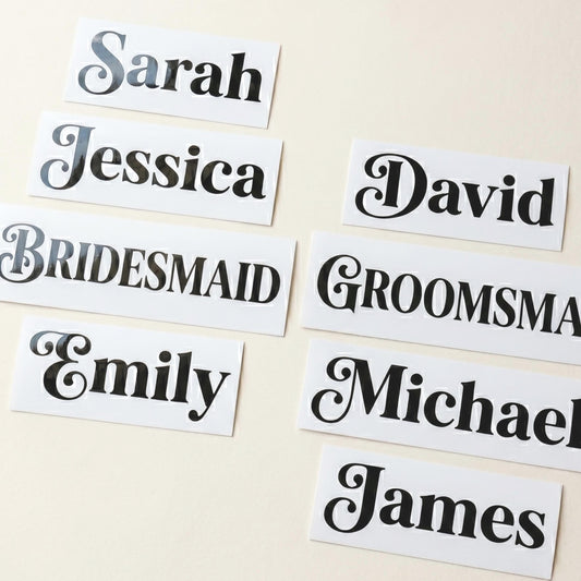 Custom Name Vinyl Decal, Personalized Stickers for Tumblers, Glass & Mugs, Bridesmaid Proposal Gift