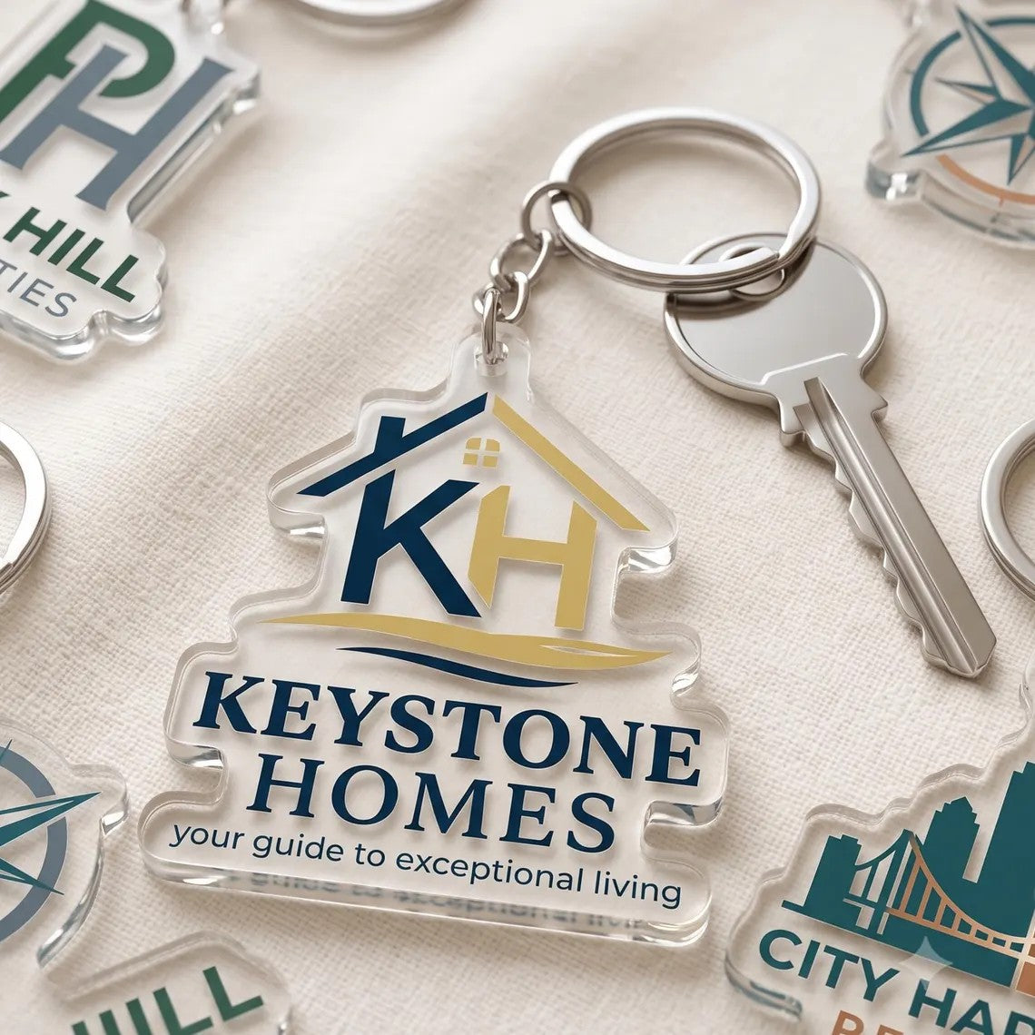 Acrylic Logo Keychain