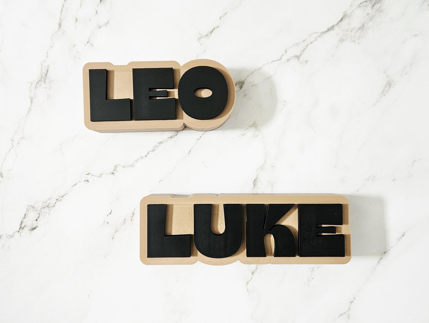 Personalized 3D Printed Name Plate – Modern Desk Sign, Office Decor
