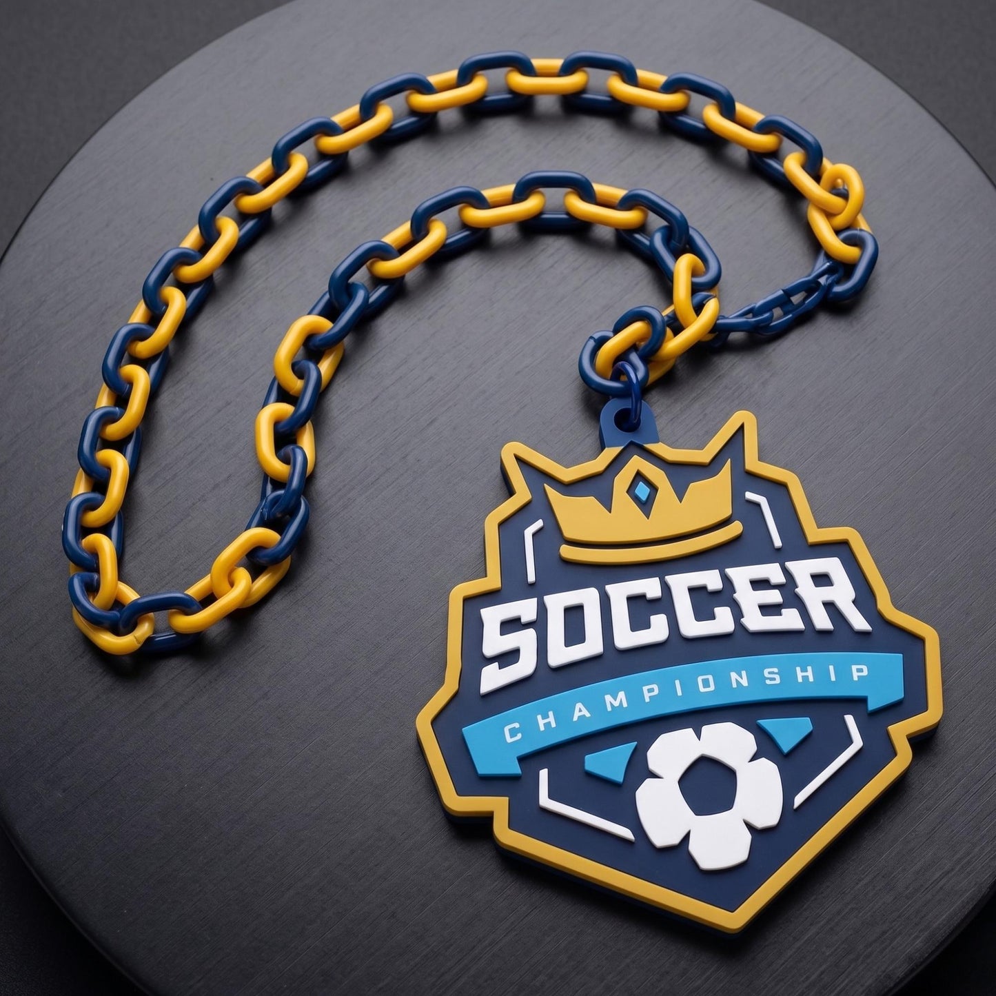 Custom 3D Printed Logo Turnover Chain | MVP Sports Award Necklace