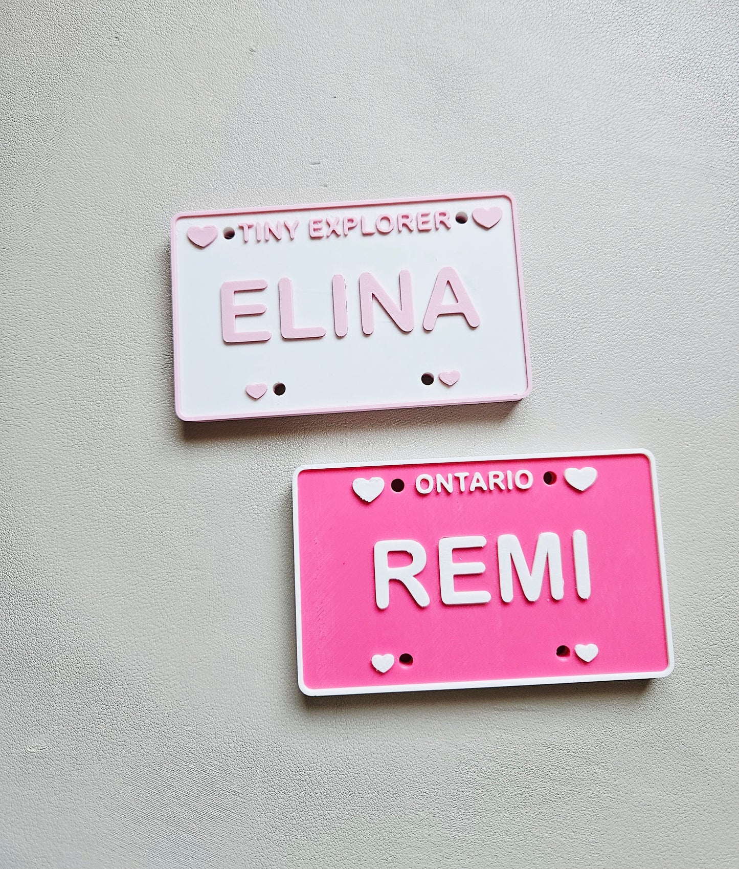 Personalized 3D Printed Custom Name License Plate Canada Provinces Kids Ride-On Bike Toy Gift