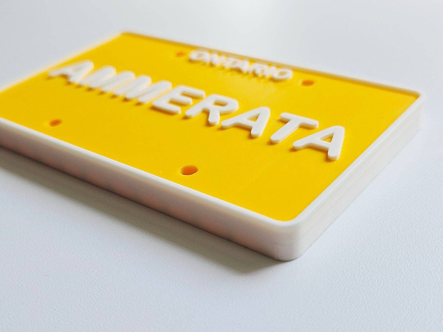 Personalized 3D Printed Custom Name License Plate Canada Provinces Kids Ride-On Bike Toy Gift