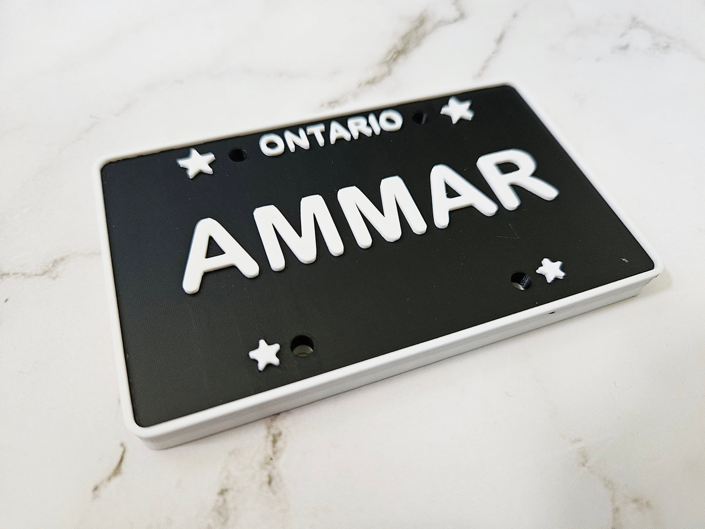 Personalized 3D Printed Custom Name License Plate Canada Provinces Kids Ride-On Bike Toy Gift
