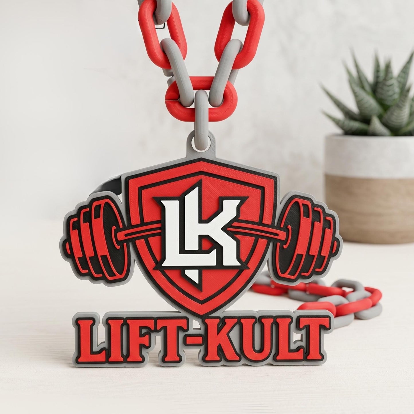 Custom 3D Printed Logo Turnover Chain | MVP Sports Award Necklace