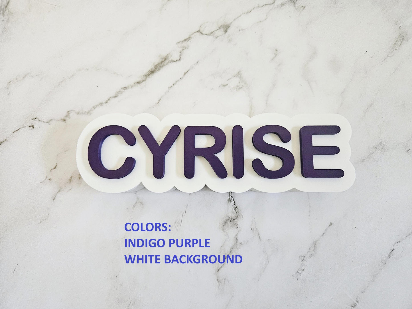 Personalized 3D Printed Name for Desk - Custom Office Desk Sign, Modern Decor