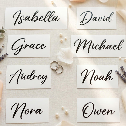Custom Name Vinyl Decals, Personalized Stickers for Glass & Mugs