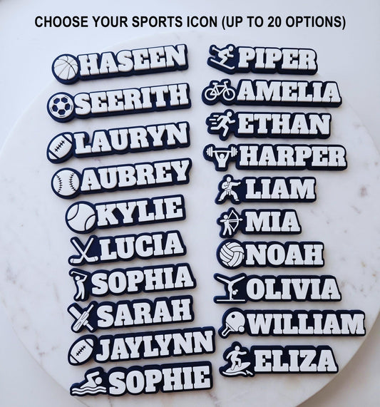 Custom Boy Name Keychain, 3D Printed Bag Tag, Sports Team Accessory