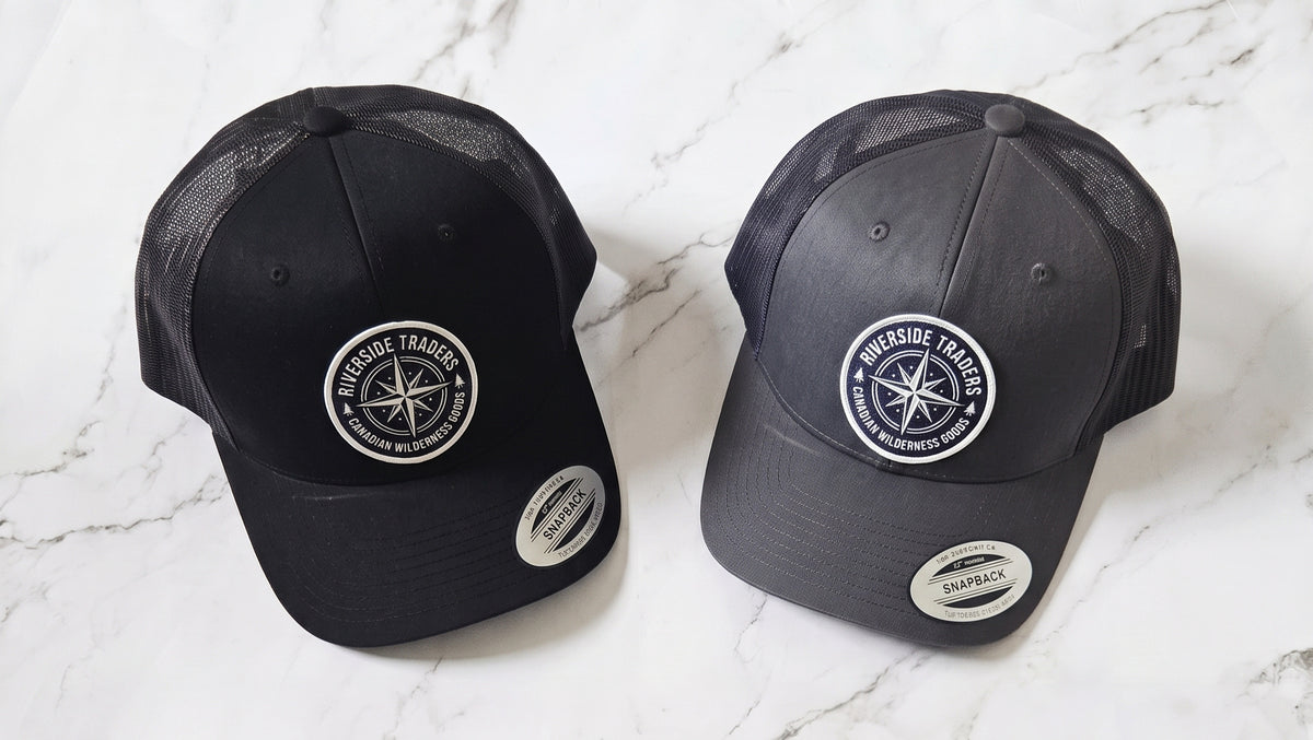 Custom Logo Trucker Hat, Full Color UV Print Leather Patch, Promotional Merch
