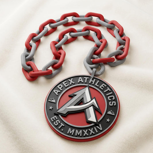 Custom 3D Printed Sports Logo Necklace, MVP Award Chain, Lightweight Pendant