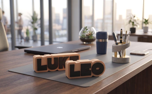 Personalized 3D Printed Name Plate – Modern Desk Sign, Office Decor