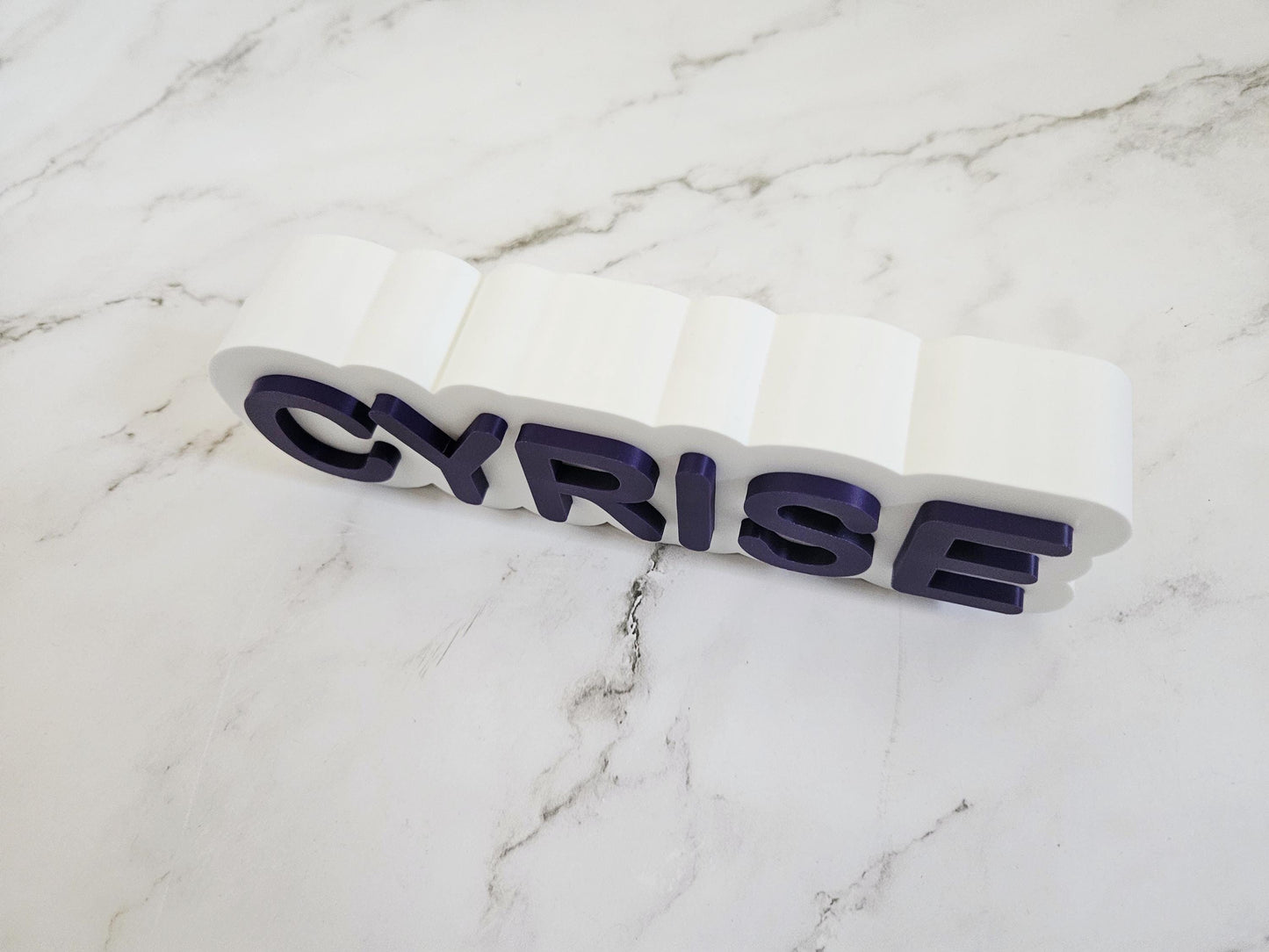 Personalized 3D Printed Name for Desk - Custom Office Desk Sign, Modern Decor