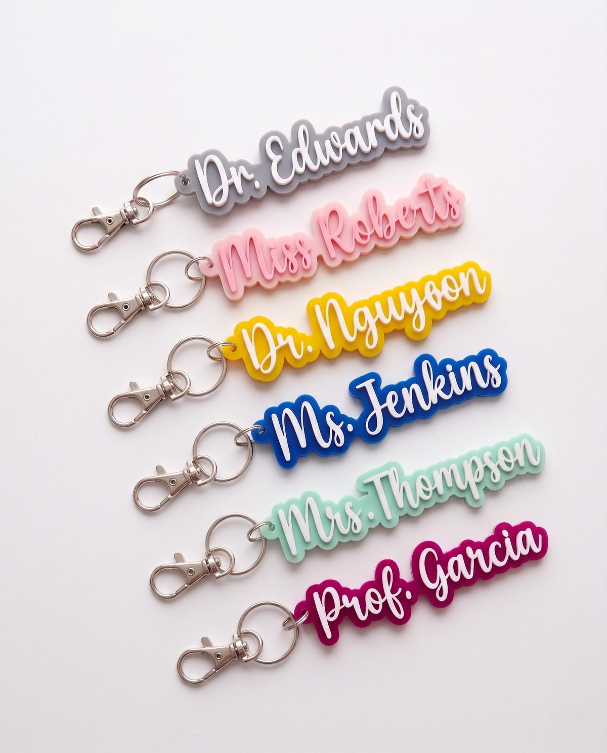 Custom 3D Printed Keychain, Personalized Name Key Ring, Backpack Tag, Bulk Orders