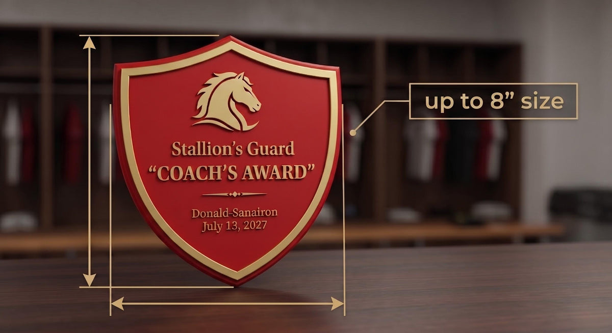 Custom Coach Gift Plaque - Personalized Sports Team Award - Thank You Appreciation Trophy - Football Basketball Soccer Baseball Gift