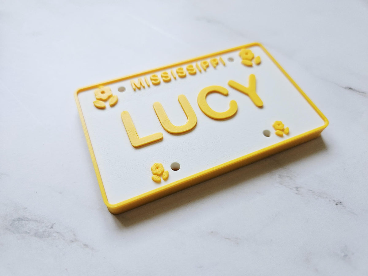 Personalized 3D Printed Custom Name License Plate Canada Provinces Kids Ride-On Bike Toy Gift