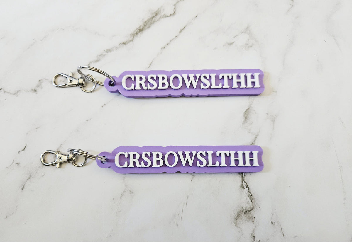 Personalized 3D Printed Name Keychain – Custom Backpack Tag, Kids School Bag Label