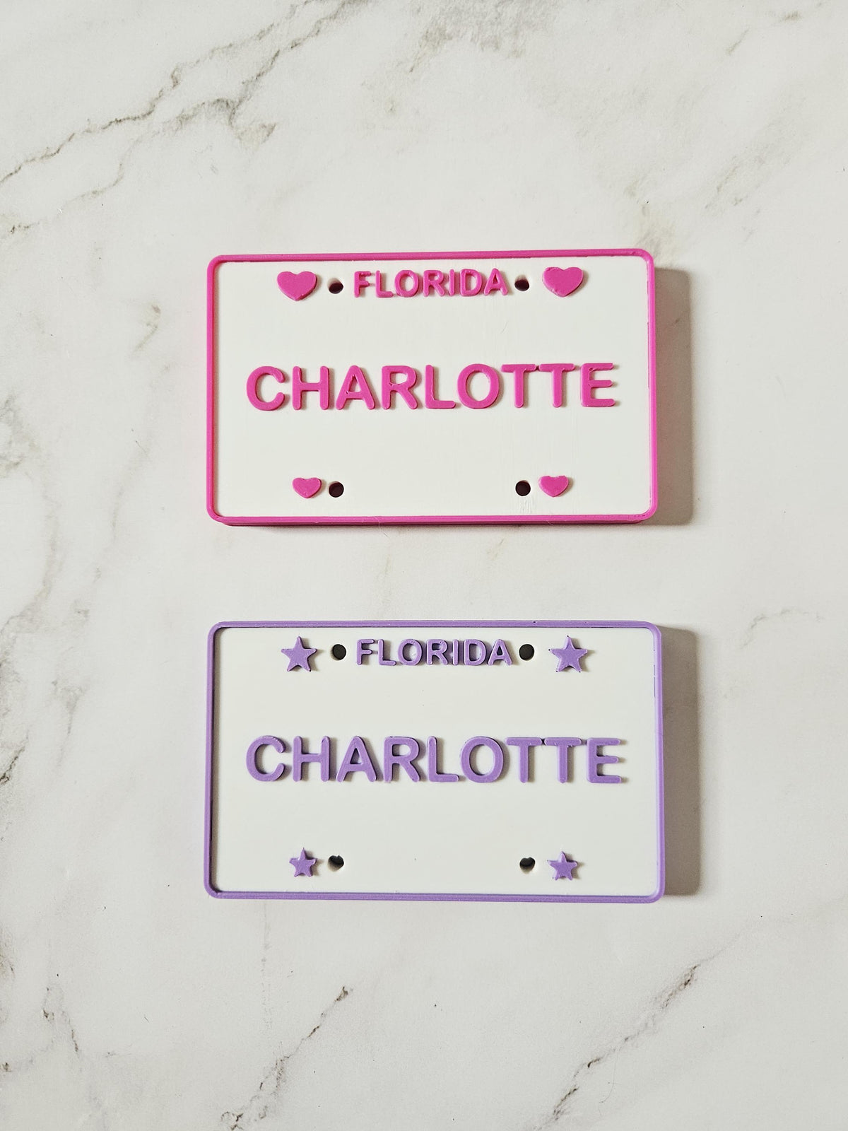 Personalized US State License Plate for Kids Ride On Cars | Custom 3D Printed Name Plate Toy Gift | Cozy Coupe Bike Wagon Stroller Tag