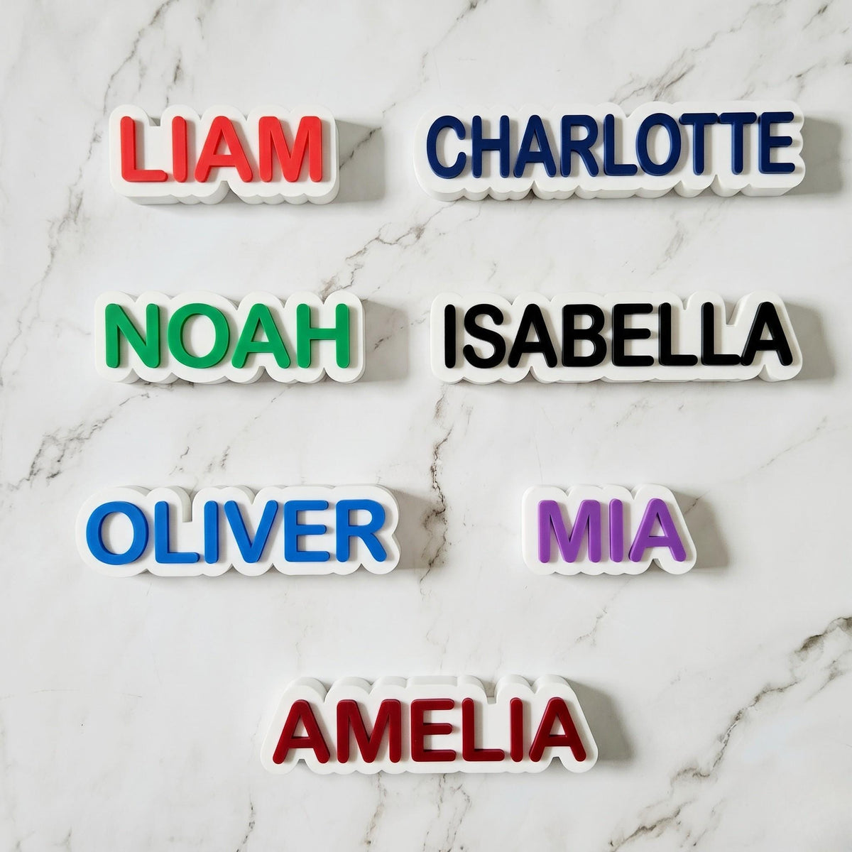 Personalized 3D Printed Name for Desk - Custom Office Desk Sign, Modern Decor
