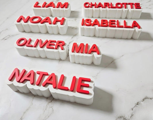 Personalized 3D Printed Name for Desk - Custom Office Desk Sign, Modern Decor