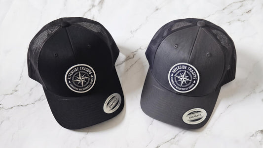 Custom Logo Trucker Hat, Full Color UV Print Leather Patch, Promotional Merch - B